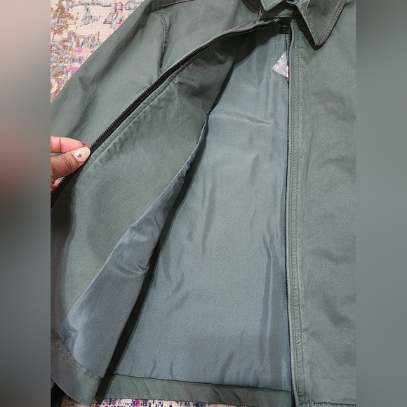 NWT Express Men's Green Bomber Jacket, sz XS - Picture 8 of 12